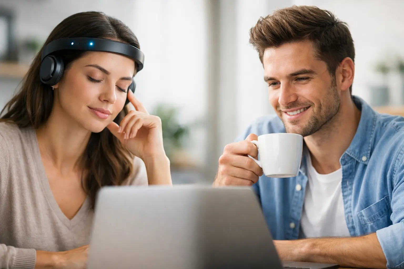Gamma Stimulation Versus Caffeine for Focus
